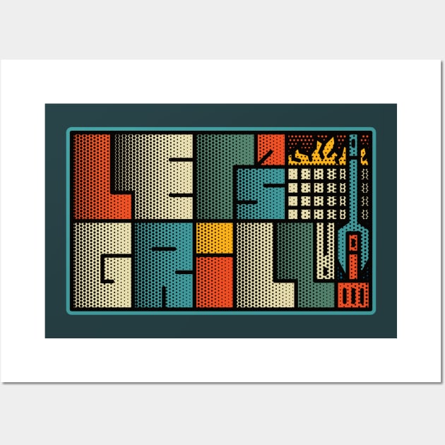 Let's Grill Retro Wall Art by dkdesigns27